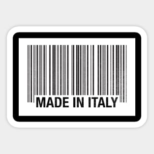 barcode made in italy Sticker